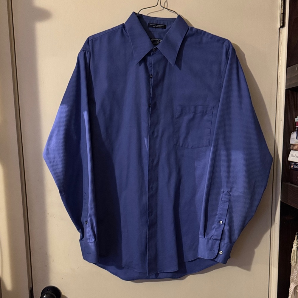 Arrow Classic Med blue Dress Shirt